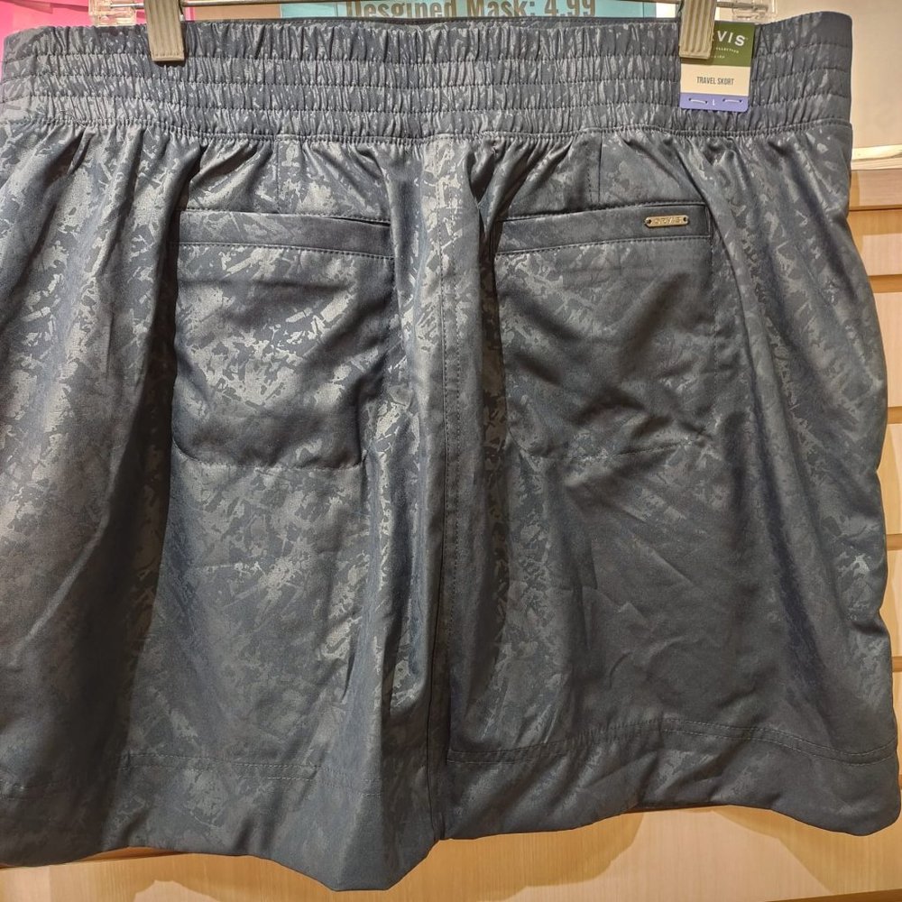 ORVIS Women Travel Skorts with Inner Shorts-- Navy - Picture 5 of 9